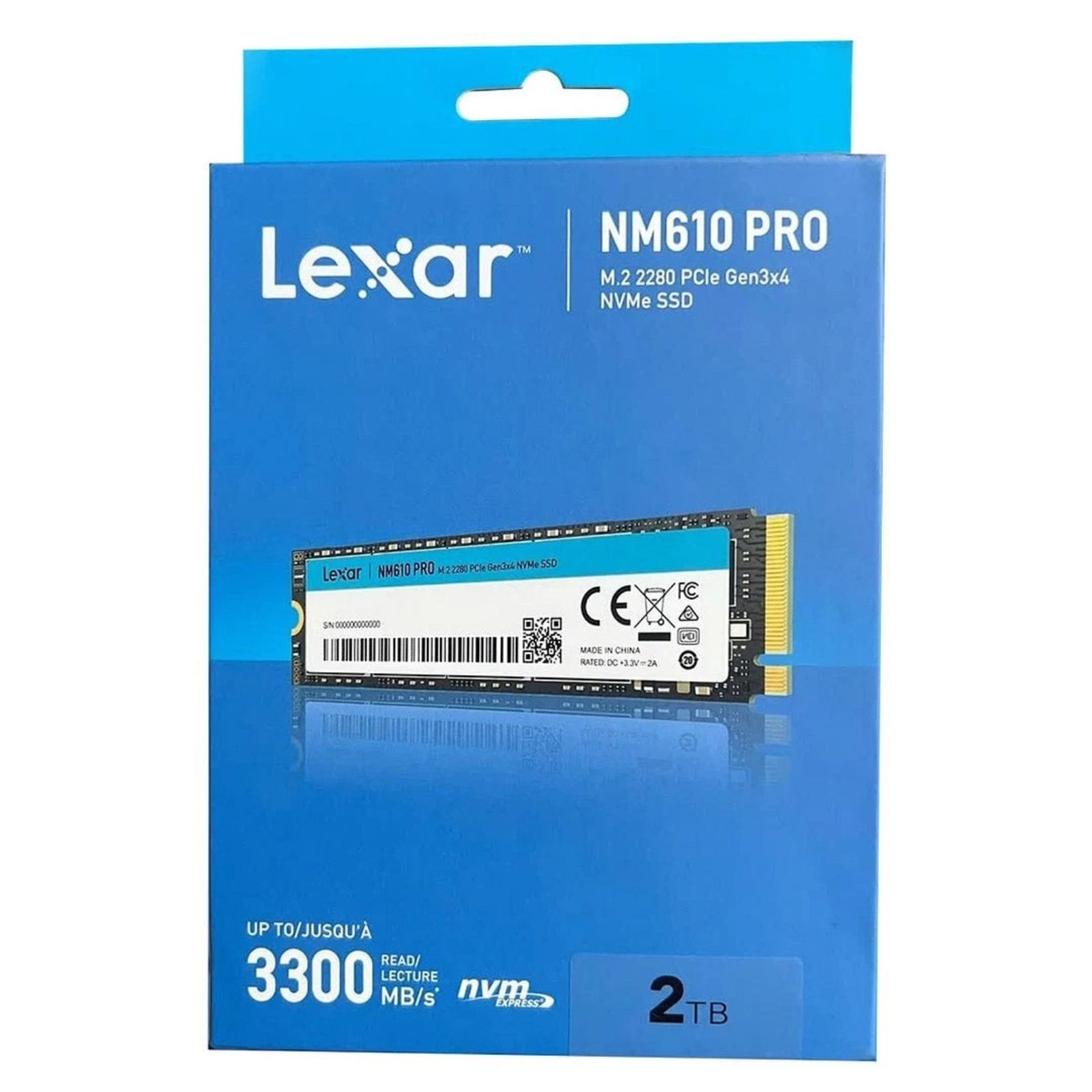Lexar NM610 PRO SSD NVMe M.2 PCIe 2TB Lexar NM610 PRO SSD NVMe M.2 PCIe 2TB